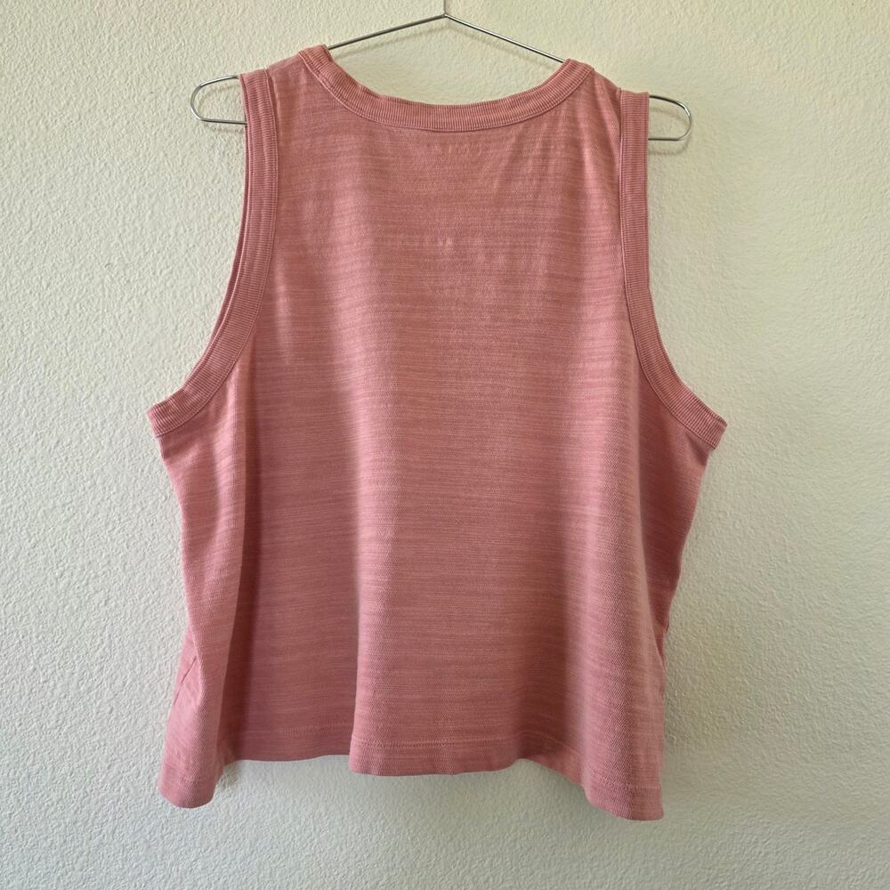 LOFT Sleeveless Knit Tank Top Peach Womens XL Cotton Soft Casual Basic - Picture 5 of 7